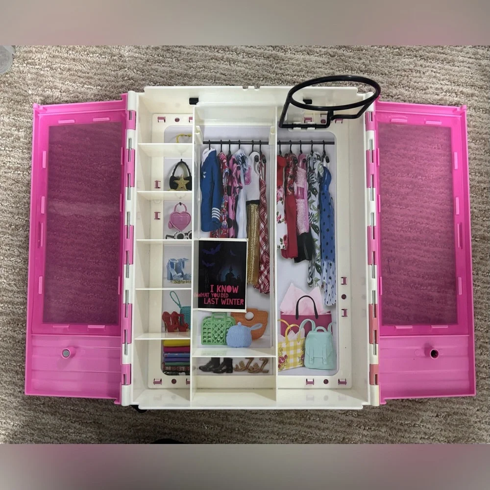 Barbie Pink and White Fashion Closet - Picture 1 of 9